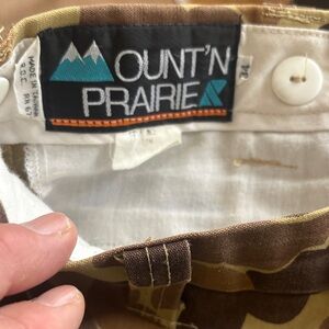 Mount'n Prairie Camouflage Pants fishing sz 34x32